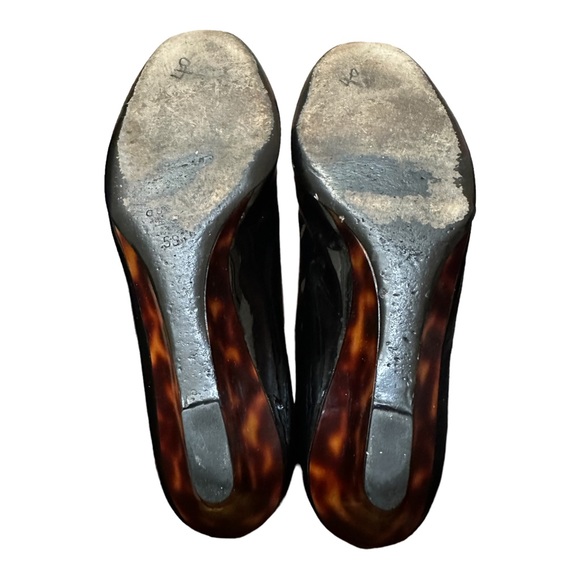 Gucci Authentic Patent Leather Wedges Black Size 8 Minor Flaws - Picture 4 of 9